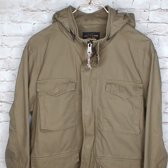 Lucky Brand M-65 Field Jacket Burnt Olive Large - Picture 5 of 8